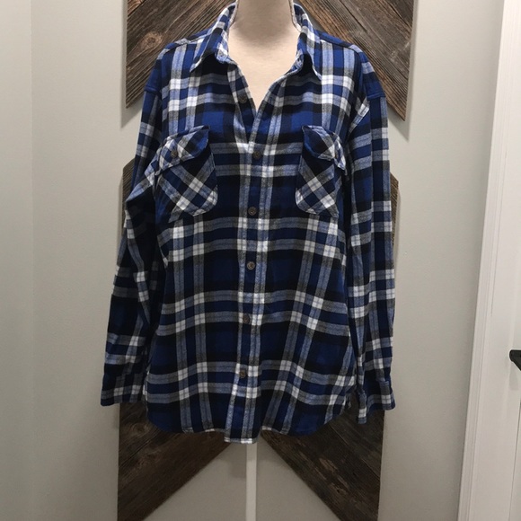 Duluth Trading Co Other - COPY - Duluth Men’s Flannel Blue & White